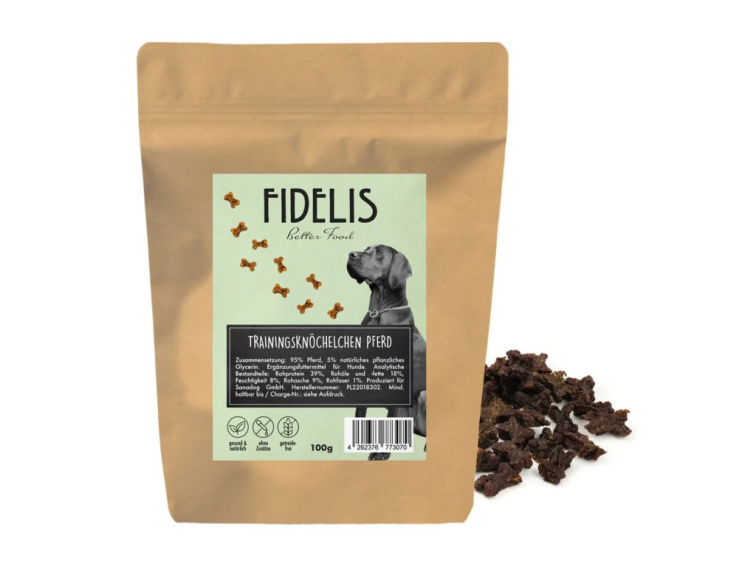 Fidelis Tréninkové kostičky z koňského masa 100 g