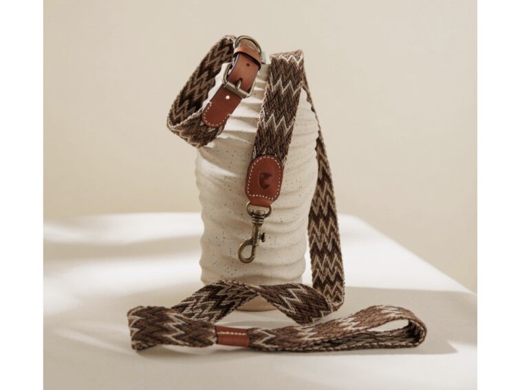 ?????Obojek Buddys Peruvian hnědý