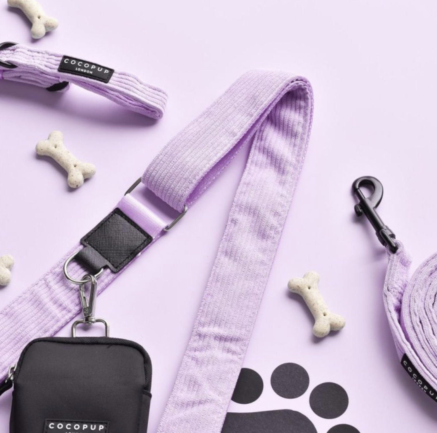 Popruh na pamlskovník CocoPup Cord Lilac