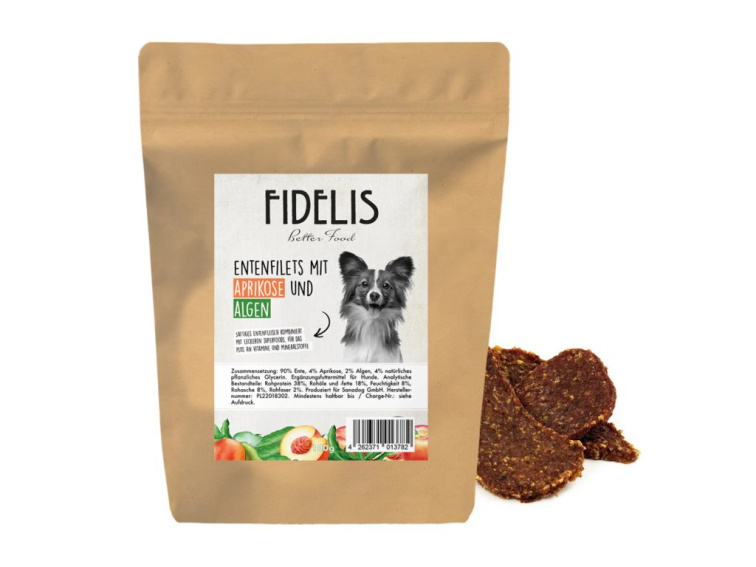 Fidelis Kachní plátky s meruňkou a mořskými řasami 100 g