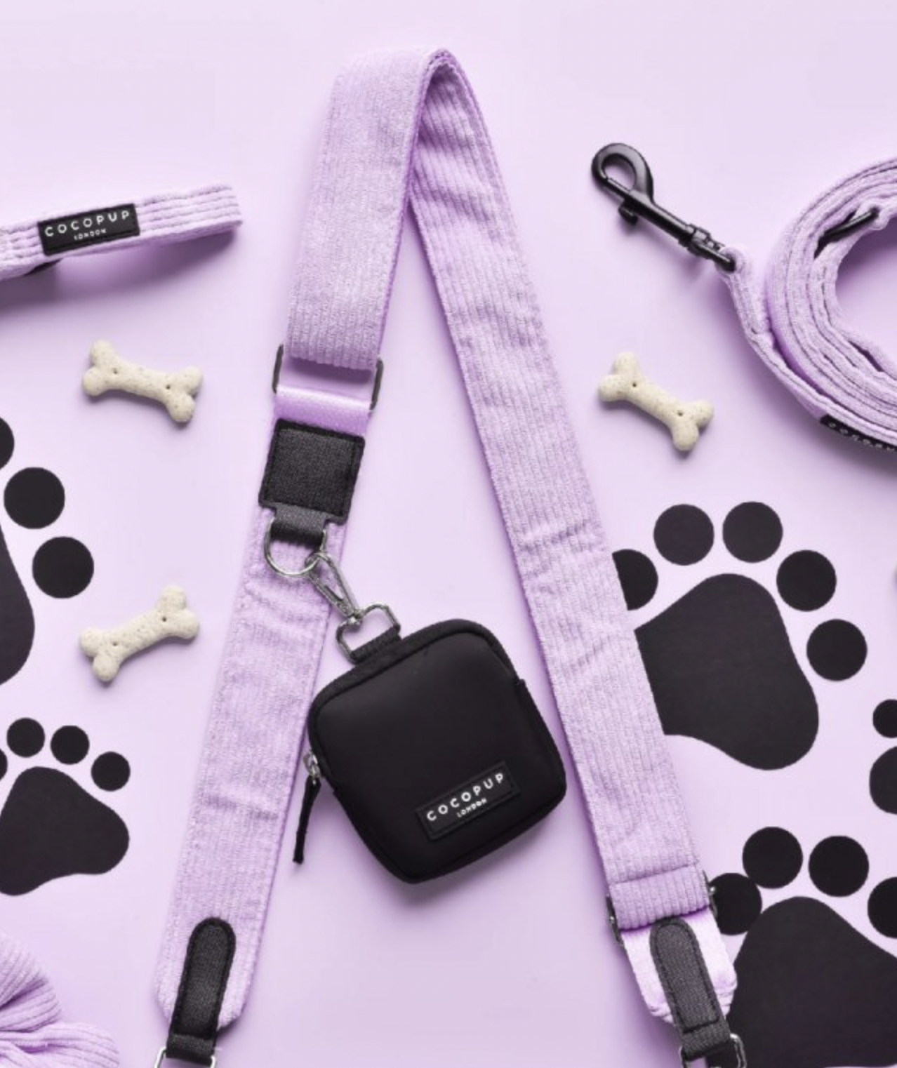 Popruh na pamlskovník CocoPup Cord Lilac