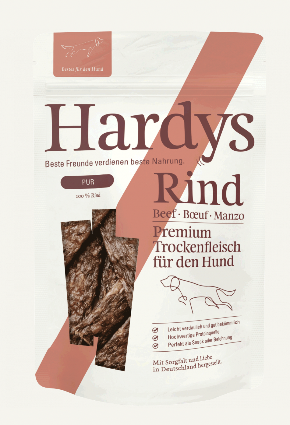 !!!Hardys Pur sušené hovězí maso pro psy 100 g