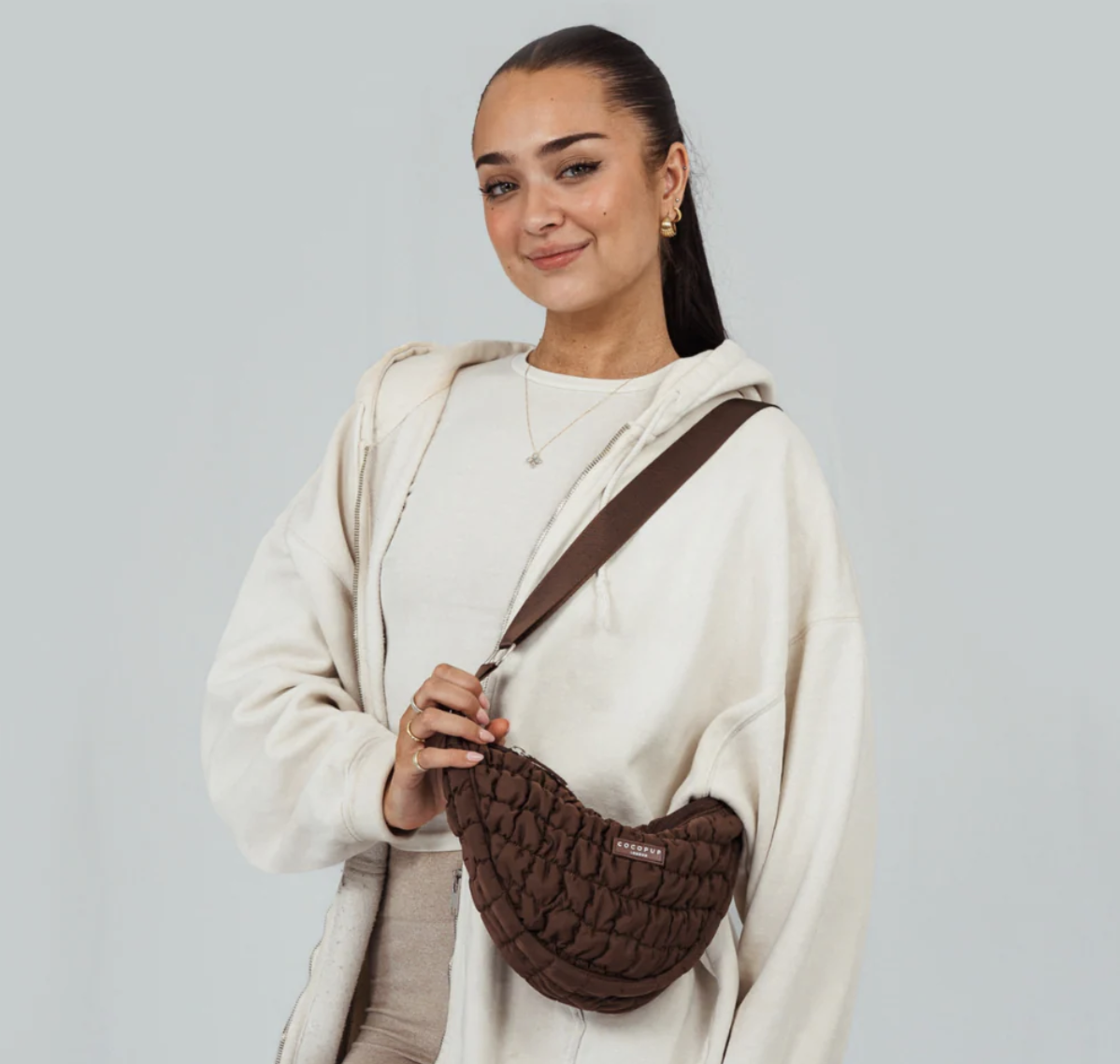 !!!Crossbody pamlskovník Cocopup Espresso