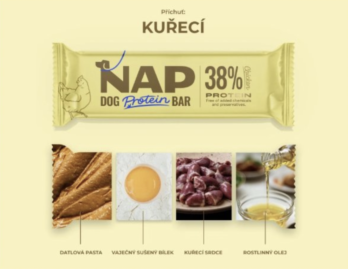 NAP psí proteinová tyčinka - kuřecí 50 g