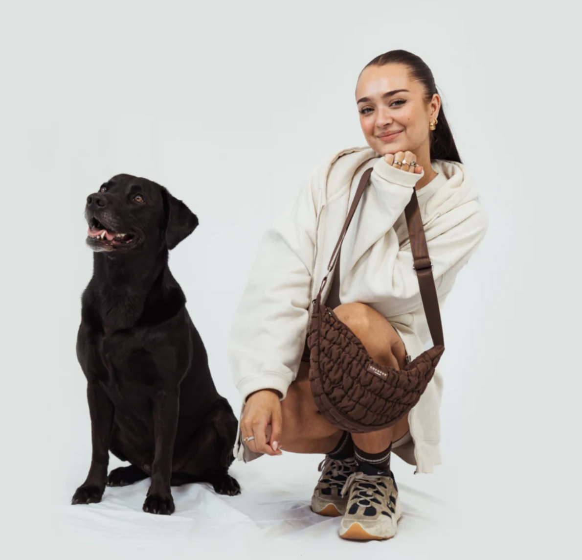 !!!Crossbody pamlskovník Cocopup Espresso