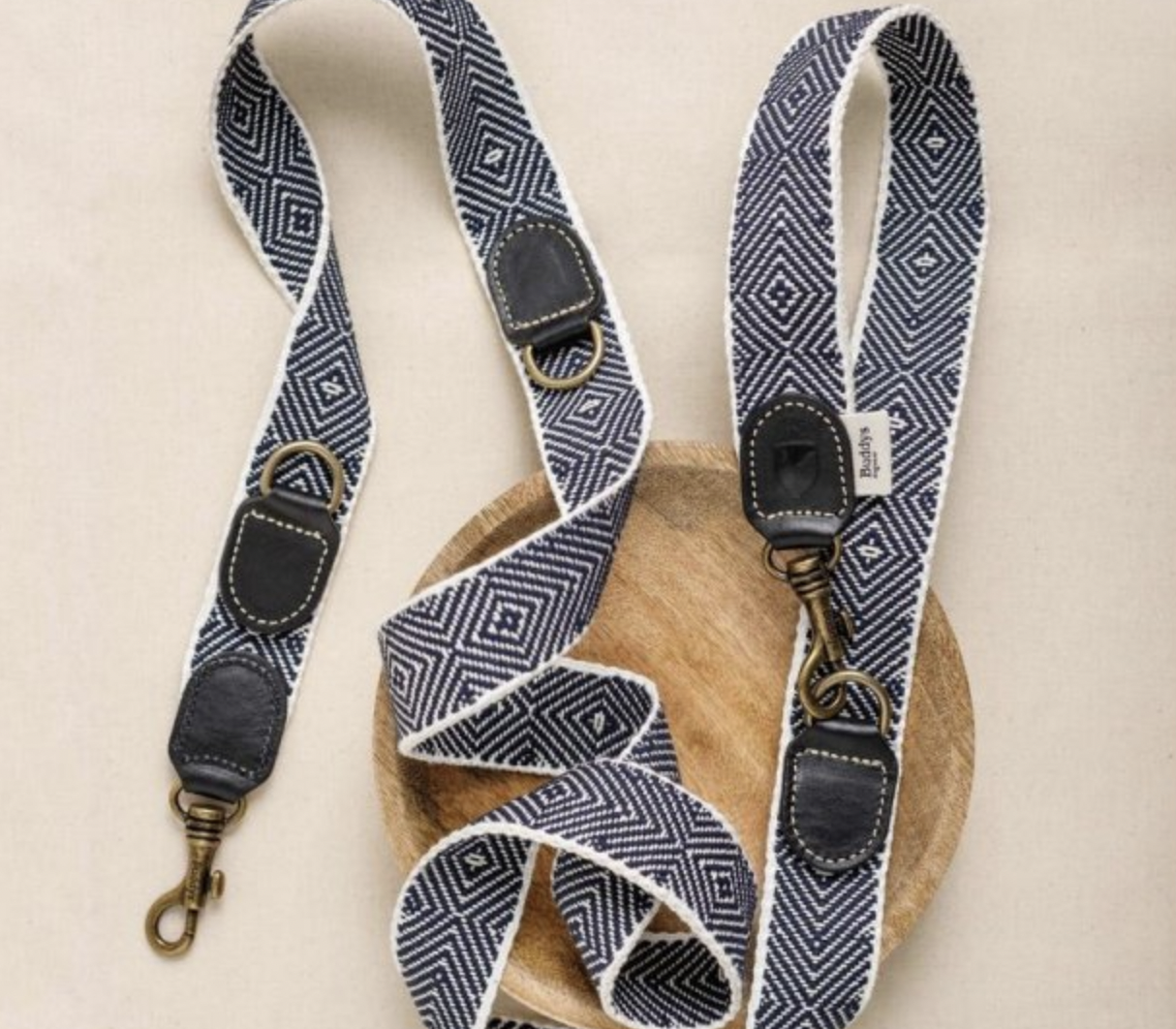 Vodítko pro psy Buddys Capri černé nastavitelné