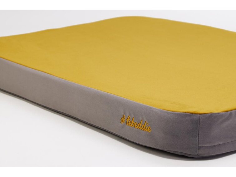 Ortopedická matrace pro psy Lebeddie šedo-žlutá