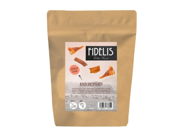 !!!Fidelis Sušená hovězí pokožka hlavy 250 g