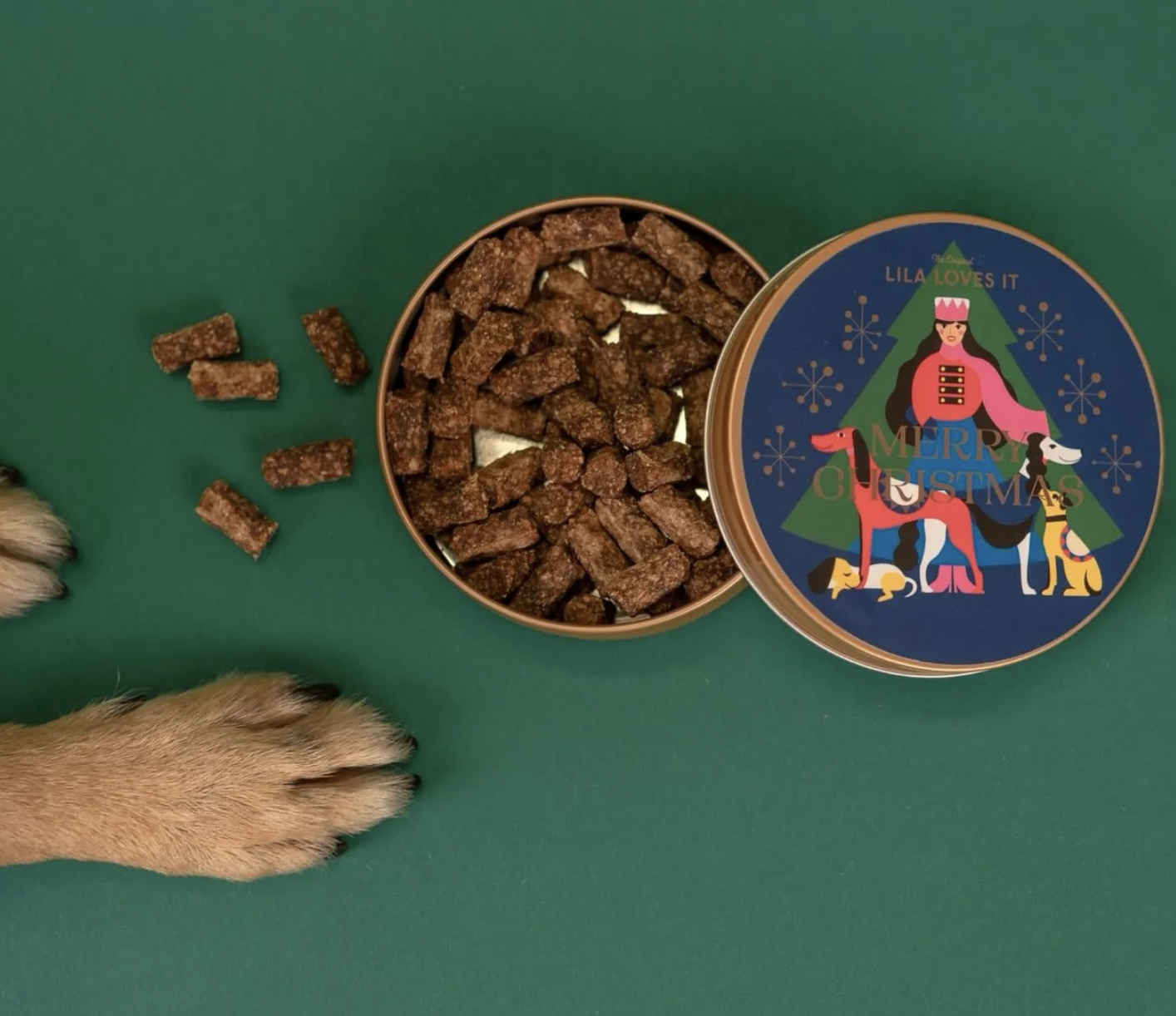 LILA LOVES IT Pamlsky VÁNOČNÍ v elegantní dóze - zvěřina 60 g