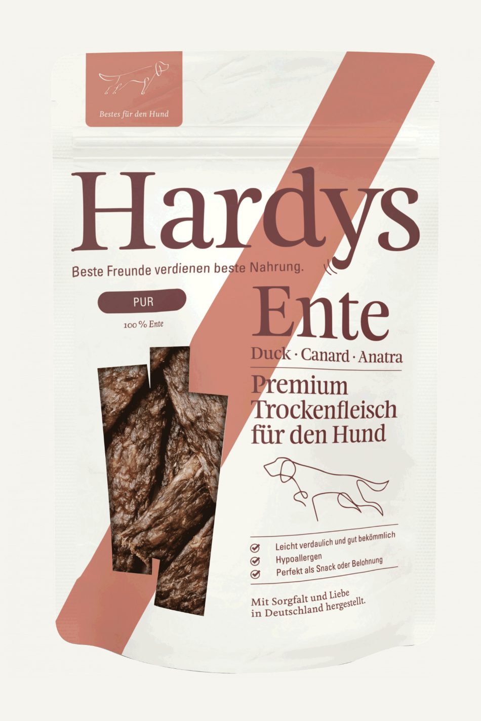 !!!Hardys Pur sušené kachní maso pro psy 100 g