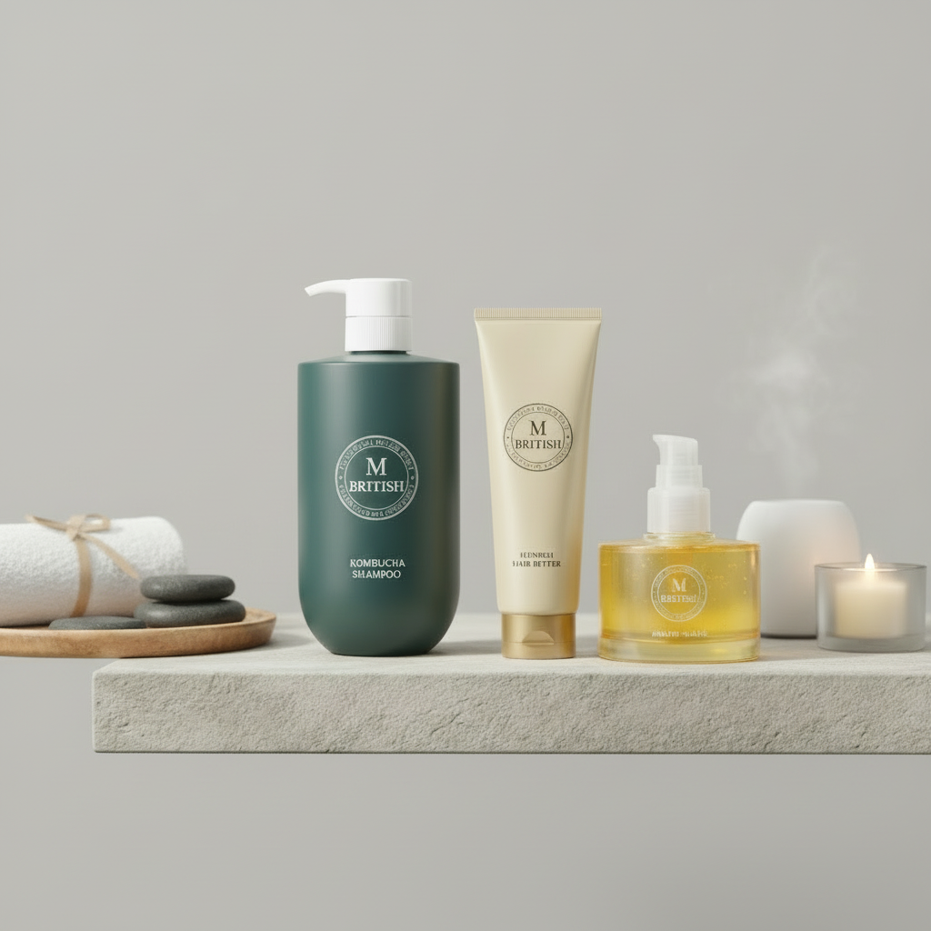 British M - Hydratace a lesk vlasů – Luxusní korejský rituál pro suché vlasy 3 produkty