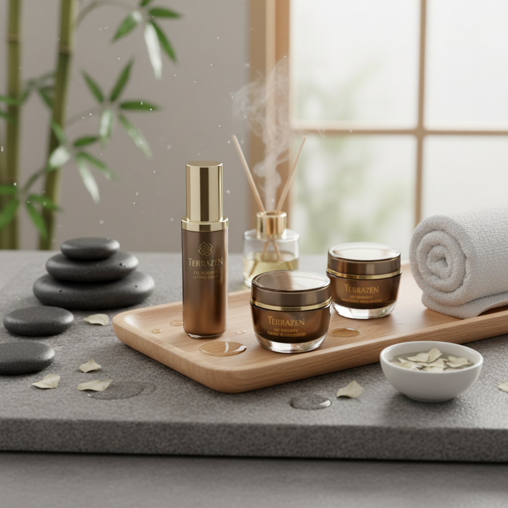 TERRAZEN - EGF THERAPY GIFT BOX - Luxusní dárková sada s EGF, Volufilinem a peptidy pro viditelný lifting a omlazení pleti 3 produkty