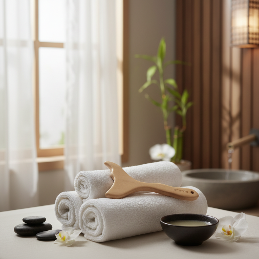 Benton - Body Gulsa Massager - Dřevěná gua sha pomůcka pro masáž a akupresuru celého těla