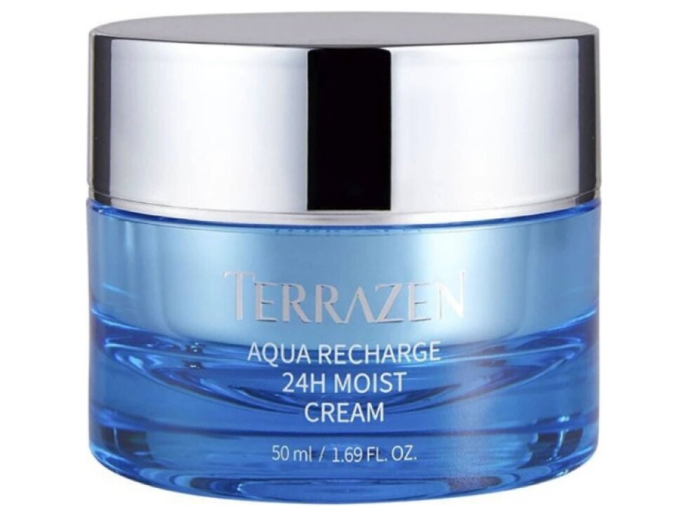 TERRAZEN - AQUA RECHARGE 24h MOIST CREAM - Hydratační pleťový krém s kyselinou hyaluronovou pro 24hodinovou hydrataci 50 ml