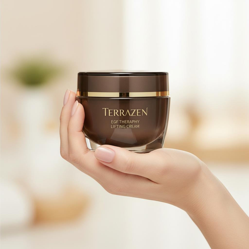 Terrazen - EGF Therapy Lifting Cream - Intenzivní liftingový krém s růstovými faktory EGF, Volufilinem a peptidy 50 ml