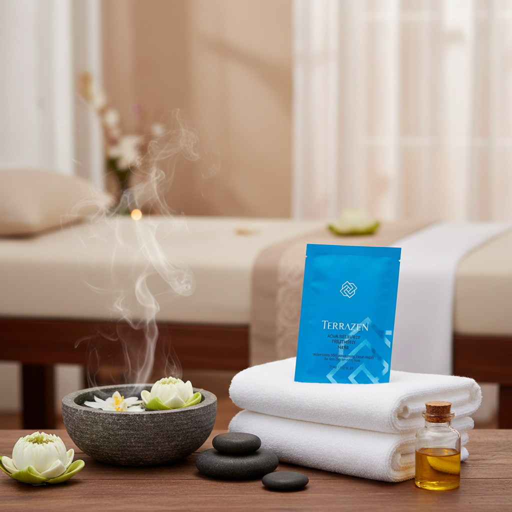 TERRAZEN - AQUA RECHARGE TREATMENT MASK - Hydratační textilní pleťová maska pro okamžité zklidnění a intenzivní hydrataci 27 ml