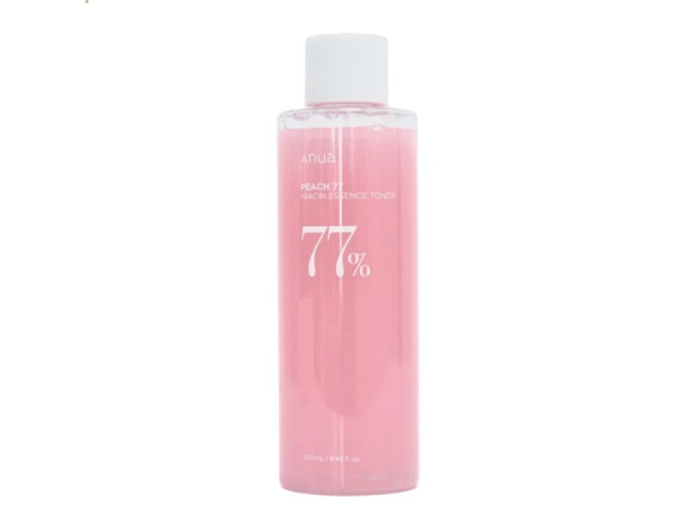 ANUA - PEACH 77% NIACINNAMIDE ESSENCE TONER - Extra hydratační a rozjasňující toner s broskvovou esencí a niacinamidem 250 ml
