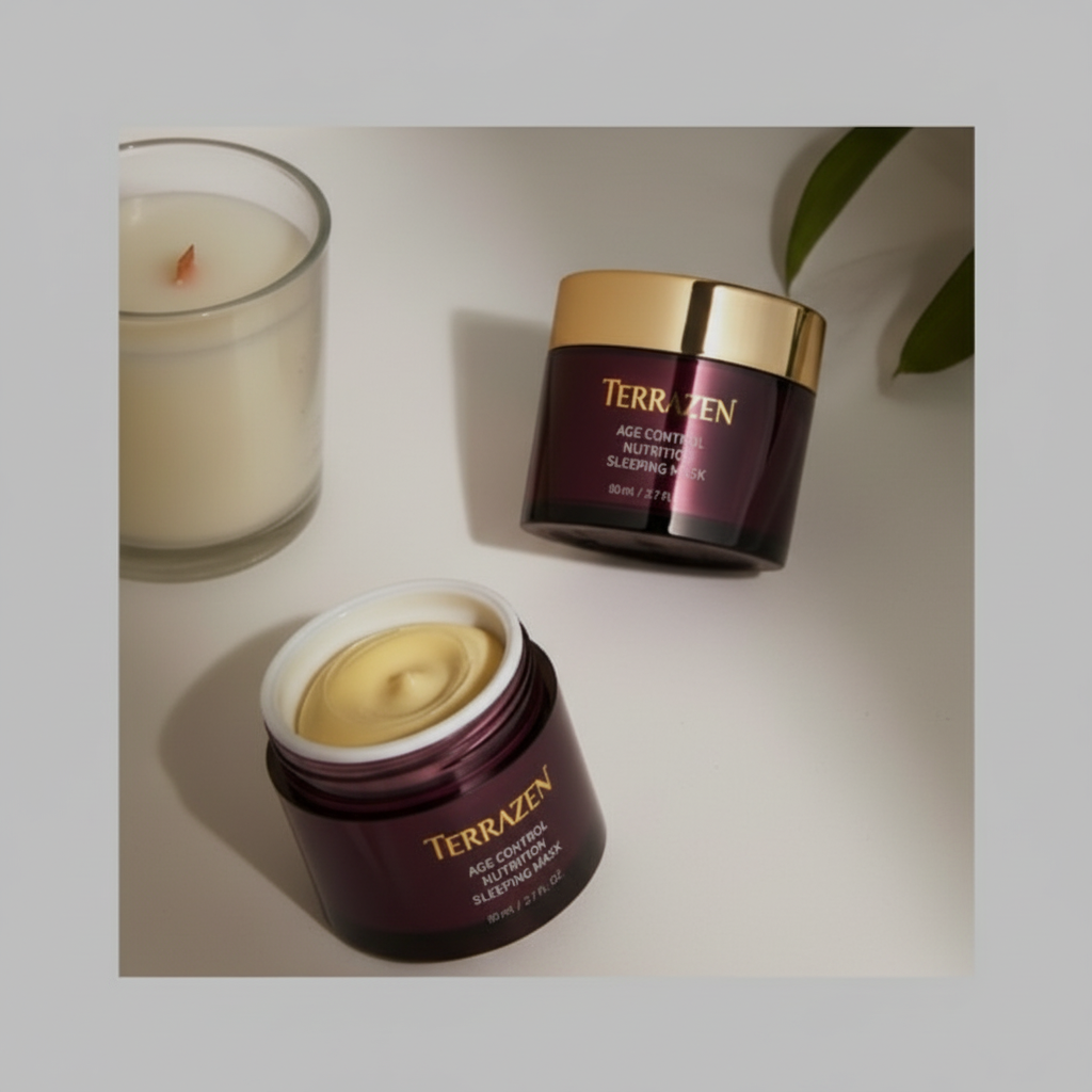 TERRAZEN - AGE CONTROL NUTRITION SLEEPING MASK - Regenerační protivrásková noční pleťová maska proti stárnutí pleti 80 ml