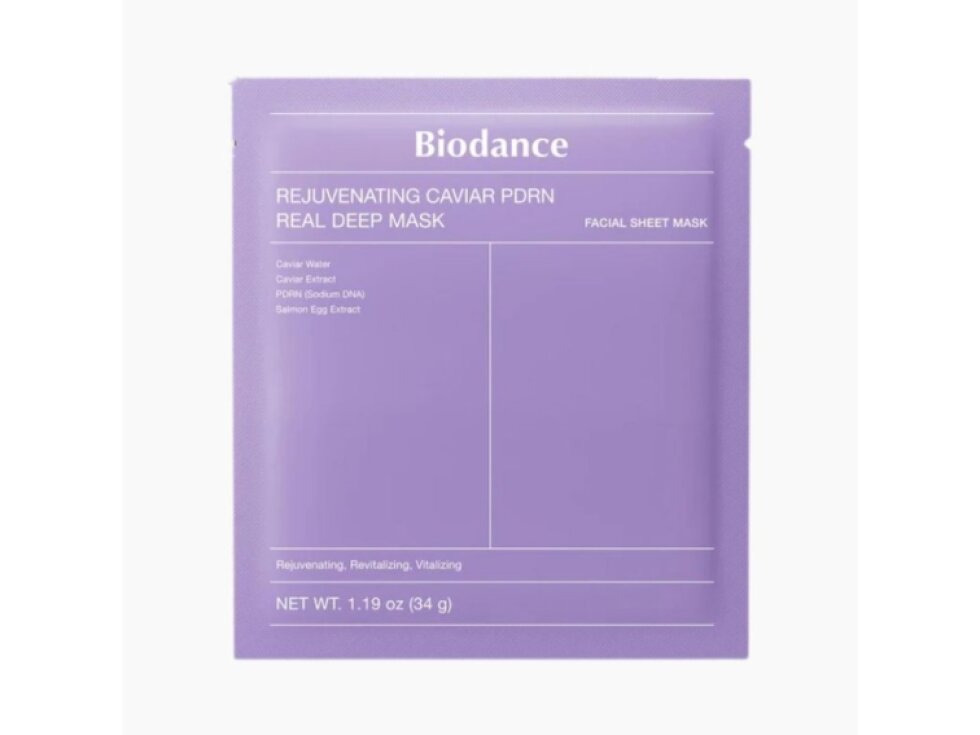 BIODANCE - REJUVENATING CAVIAR PDRN REAL DEEP MASK - Luxusní hydrogelová maska s kaviárem a PDRN pro intenzivní regeneraci, zpevnění a omlazení pleti 1 ks