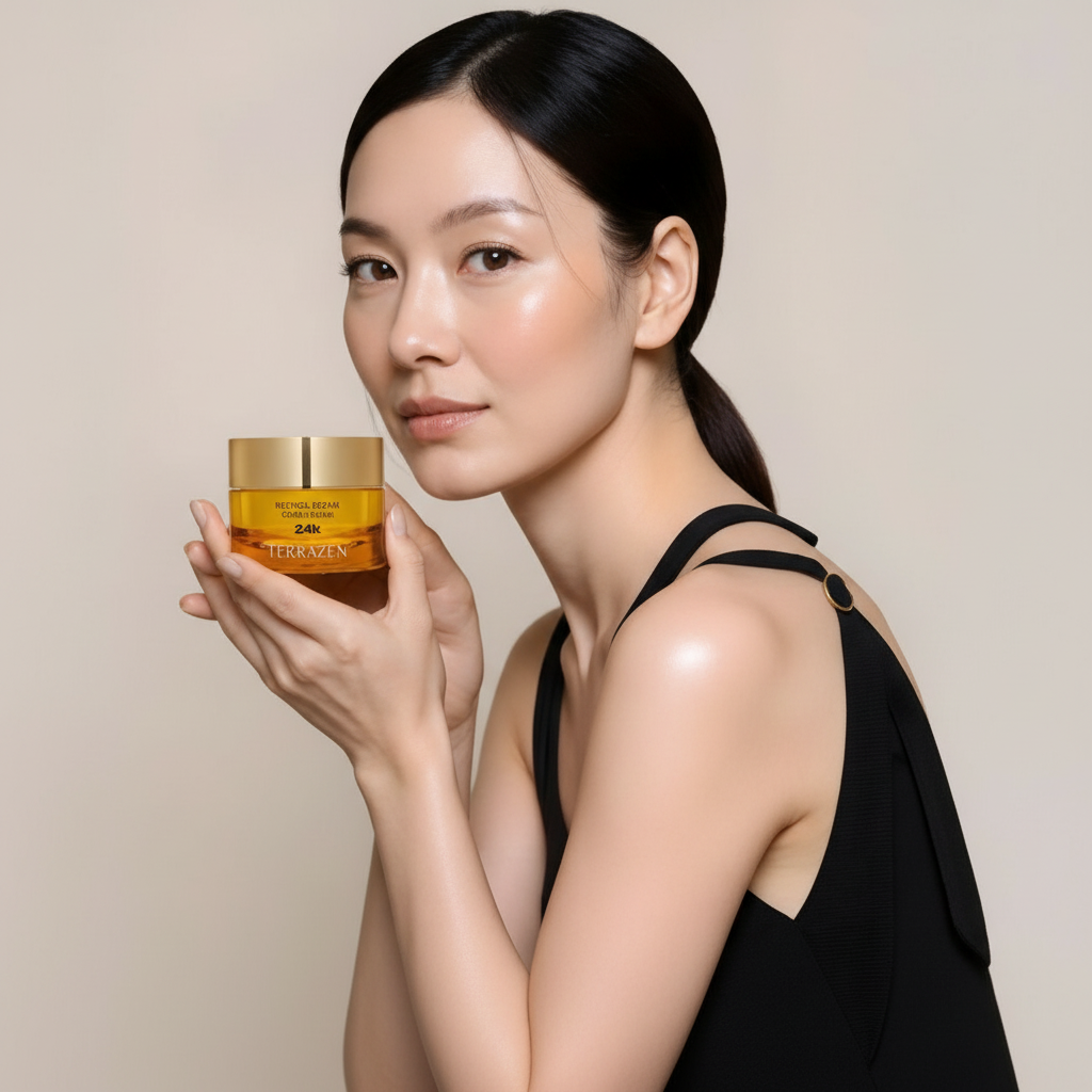 TERRAZEN - RETINOL REPAIR GOLD CREAM - Luxusní protivráskový krém s multi-retinolem, 24k zlatem a peptidy 50 ml