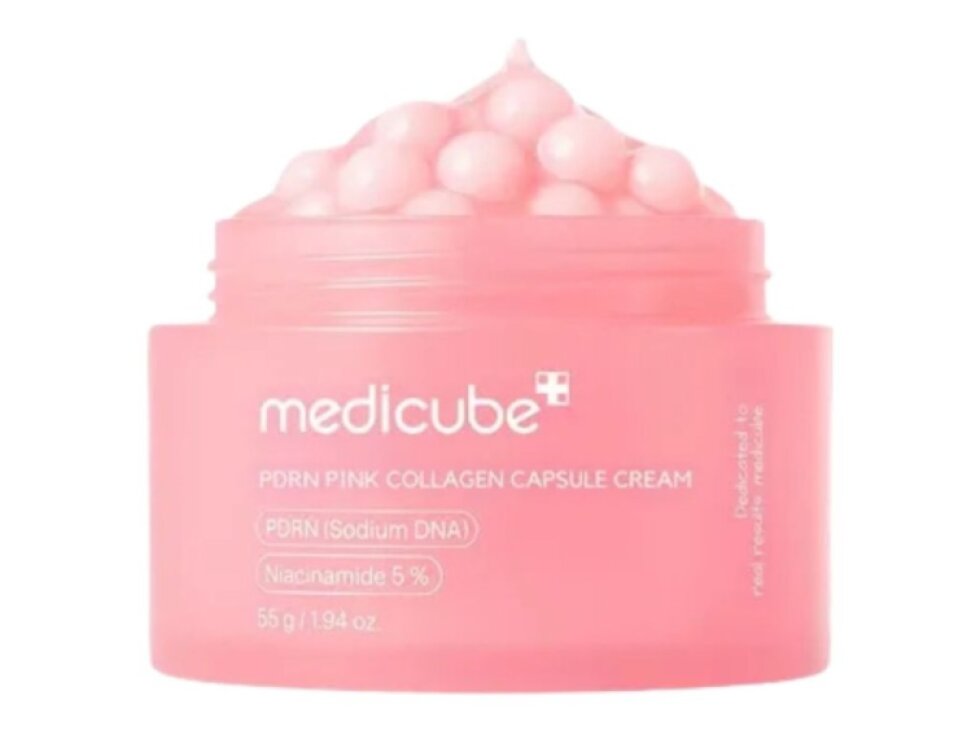 MEDICUBE - PDRN PINK COLLAGEN CAPSULE CREAM - Regenerační kapslový krém s PDRN, kolagenem a kyselinou hyaluronovou 50 ml