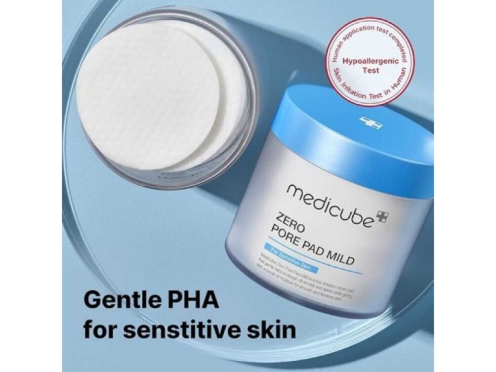 MEDICUBE - ZERO PORE PAD MILD - Jemné exfoliační tampony pro citlivou pleť se sklonem k ucpaným pórům 70 ks
