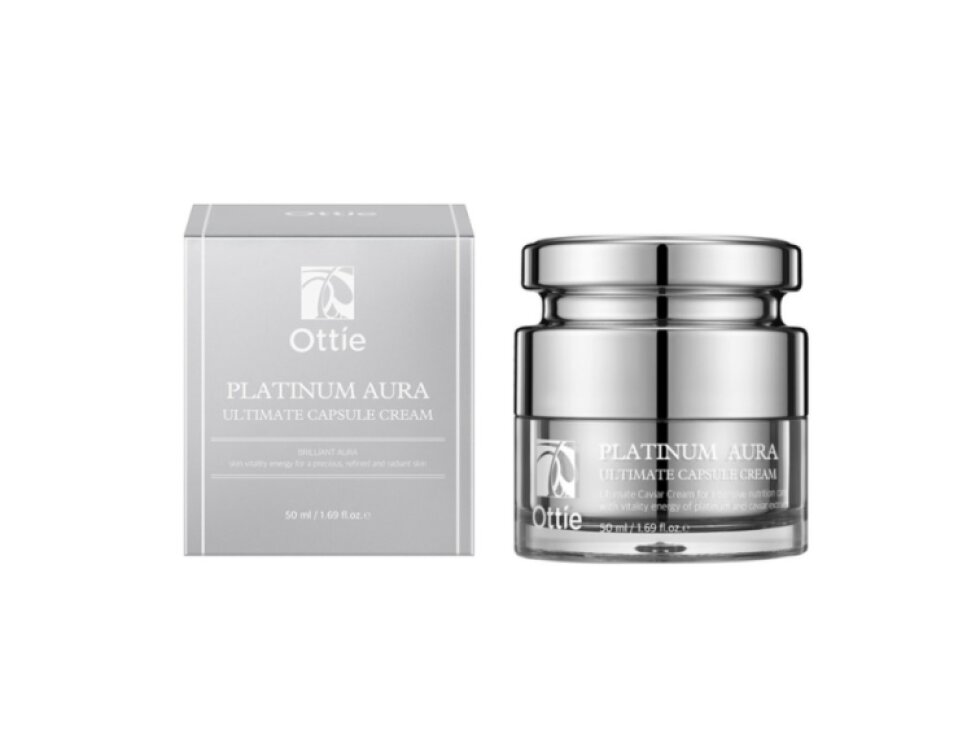OTTIE - PLATINUM AURA ULTIMATE CAPSULE CREAM - Luxusní protivráskový krém s platinou, kaviárem a Q10 50 g