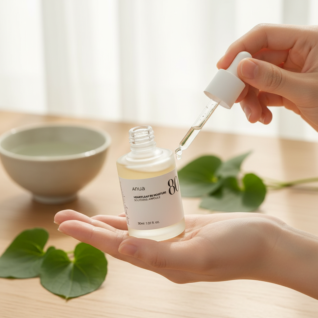 Anua - Heartleaf 80% Soothing Ampoule - Zklidňující pleťová ampule s 80 % extraktem z houttuynie srdčité 30 ml