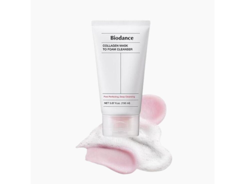 BIODANCE - COLLAGEN MASK TO FOAM CLEANSER - Kolagenová čisticí maska a pěna 2v1 pro čisté póry a pevnější pleť 150 ml