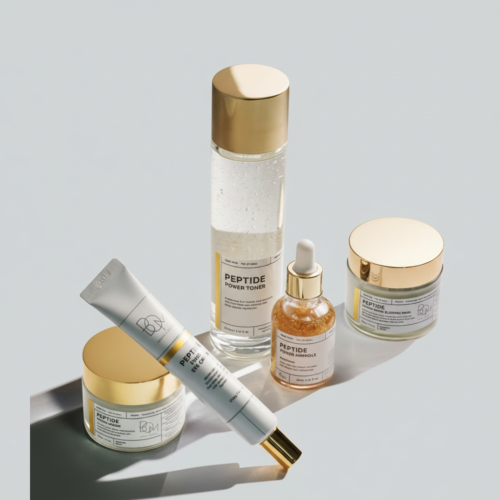 B.O.M. - PEPTIDE POWER TONER - Protivráskový toner s peptidy a 24k zlatem 150 ml