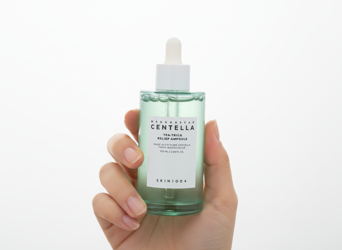 SKIN1004 - MADAGASCAR CENTELLA TEA-TRICA RELIEF AMPOULE - Zklidňující ampule s Centellou a Tea Tree pro problematickou pleť 100 ml