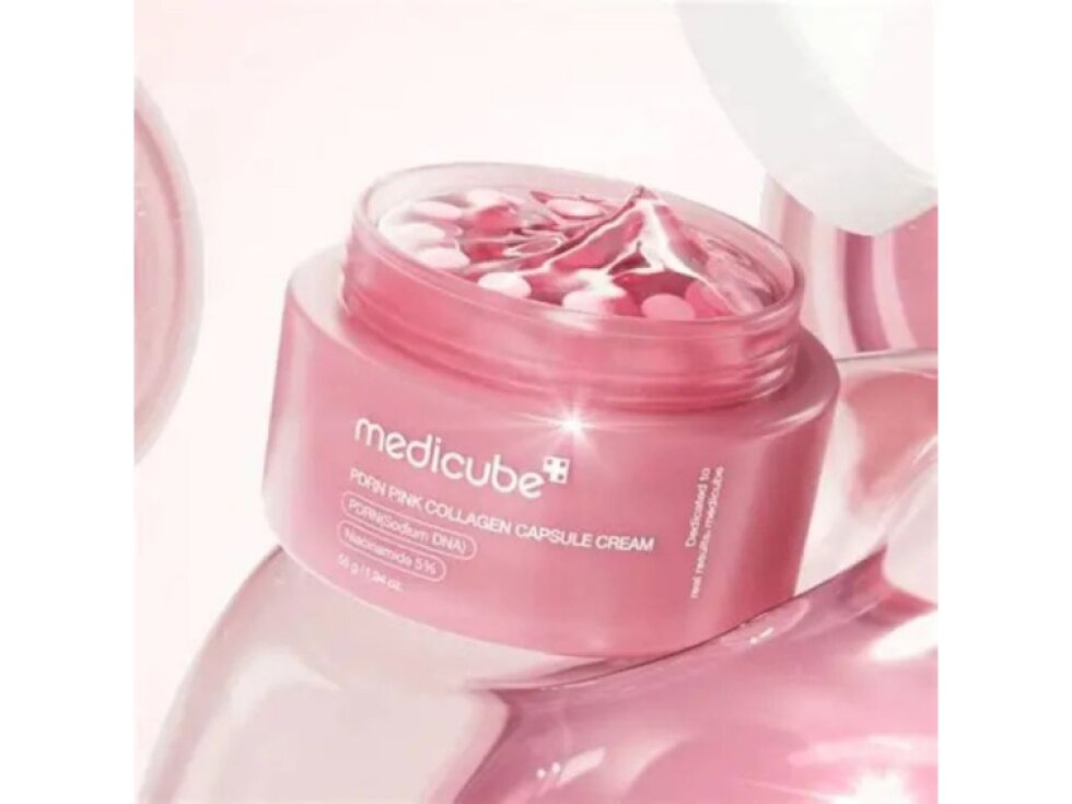 MEDICUBE - PDRN PINK COLLAGEN CAPSULE CREAM - Regenerační kapslový krém s PDRN, kolagenem a kyselinou hyaluronovou 50 ml