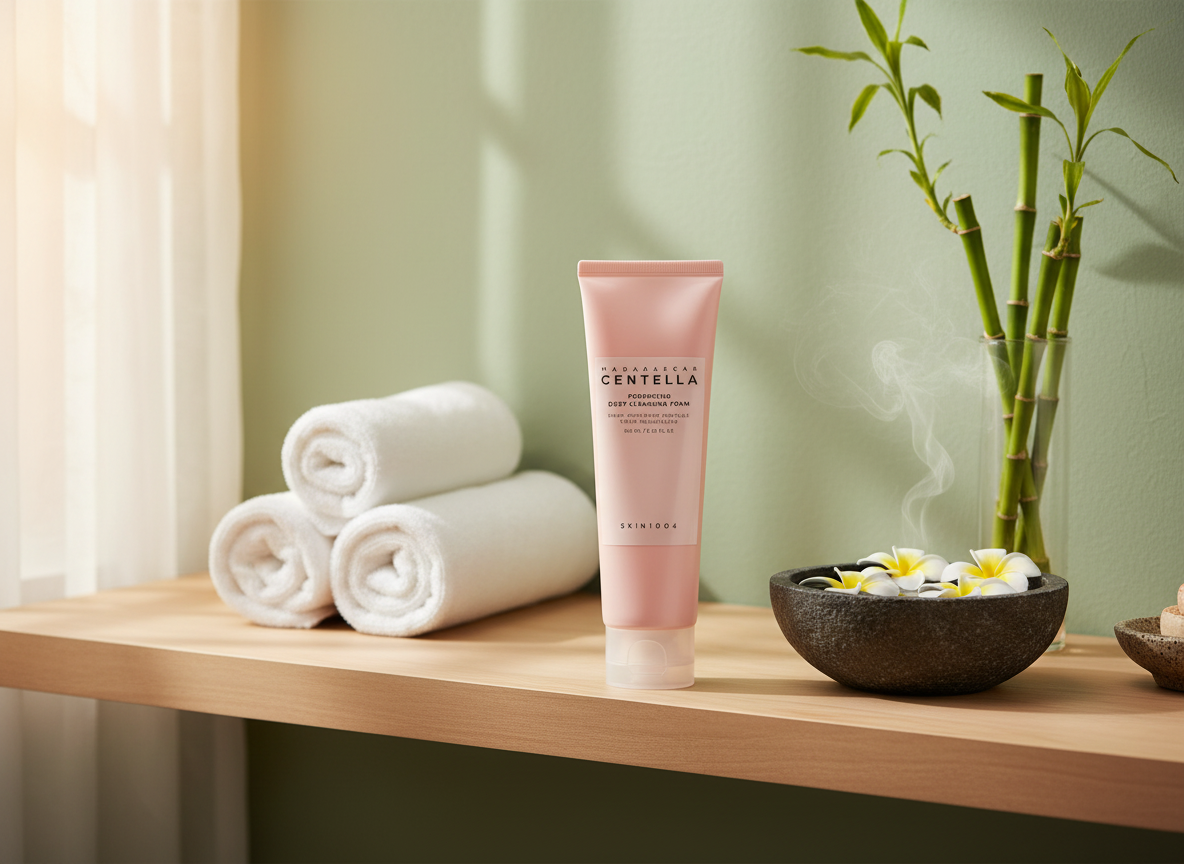 SKIN1004 - MADAGASCAR CENTELLA POREMIZING DEEP CLEANSING FOAM - Hloubkově čisticí pěna na póry s Centella Asiatica 125 ml