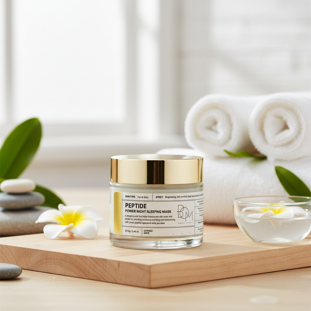 B.O.M. - PEPTIDE POWER NIGHT SLEEPING MASK - Noční maska s peptidy a 24k zlatem 75 ml