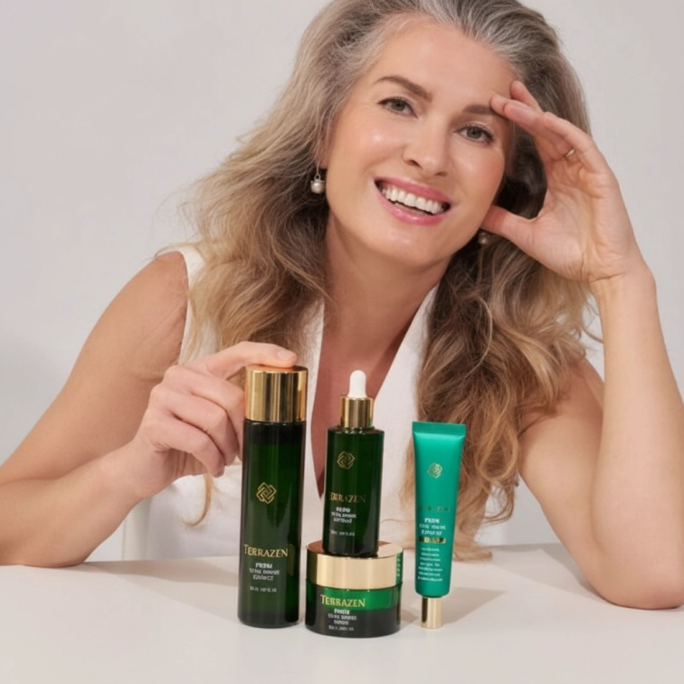 TERRAZEN - PDRN TOTAL RENEW EYE CREAM - Protivráskový regenerační oční krém pro hladké a rozjasněné oční okolí 30 ml