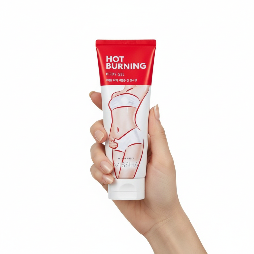 MISSHA - HOT BURNING BODY GEL - Hřejivý tělový gel pro zeštíhlení, prokrvení a vyhlazení pokožky 200 ml