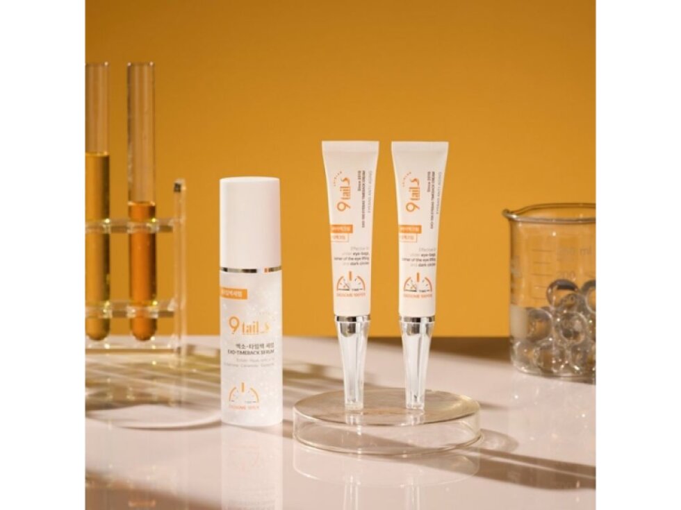 NINE TAILS - EXO-100 EYEBAG TIME BACK ANTI AGEING - Liftingový set na oční váčky a vrásky pod očima 2 x 15 ml + 60 ml