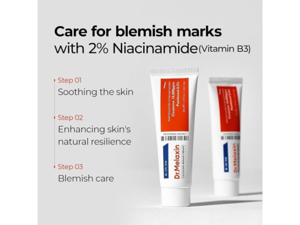 DR. MELAXIN - EXOSOME REPAIR CREAM - Regenerační krém s exosomy pro obnovu, zklidnění a posílení kožní bariéry 50 ml