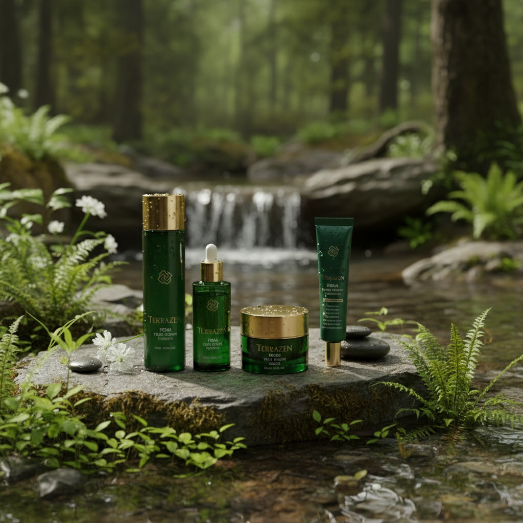 Terrazen - PDRN Total Renew - Luxusní regenerační anti-age sada s PDRN, ceramidy a komplexem kyseliny hyaluronové 4 produkty