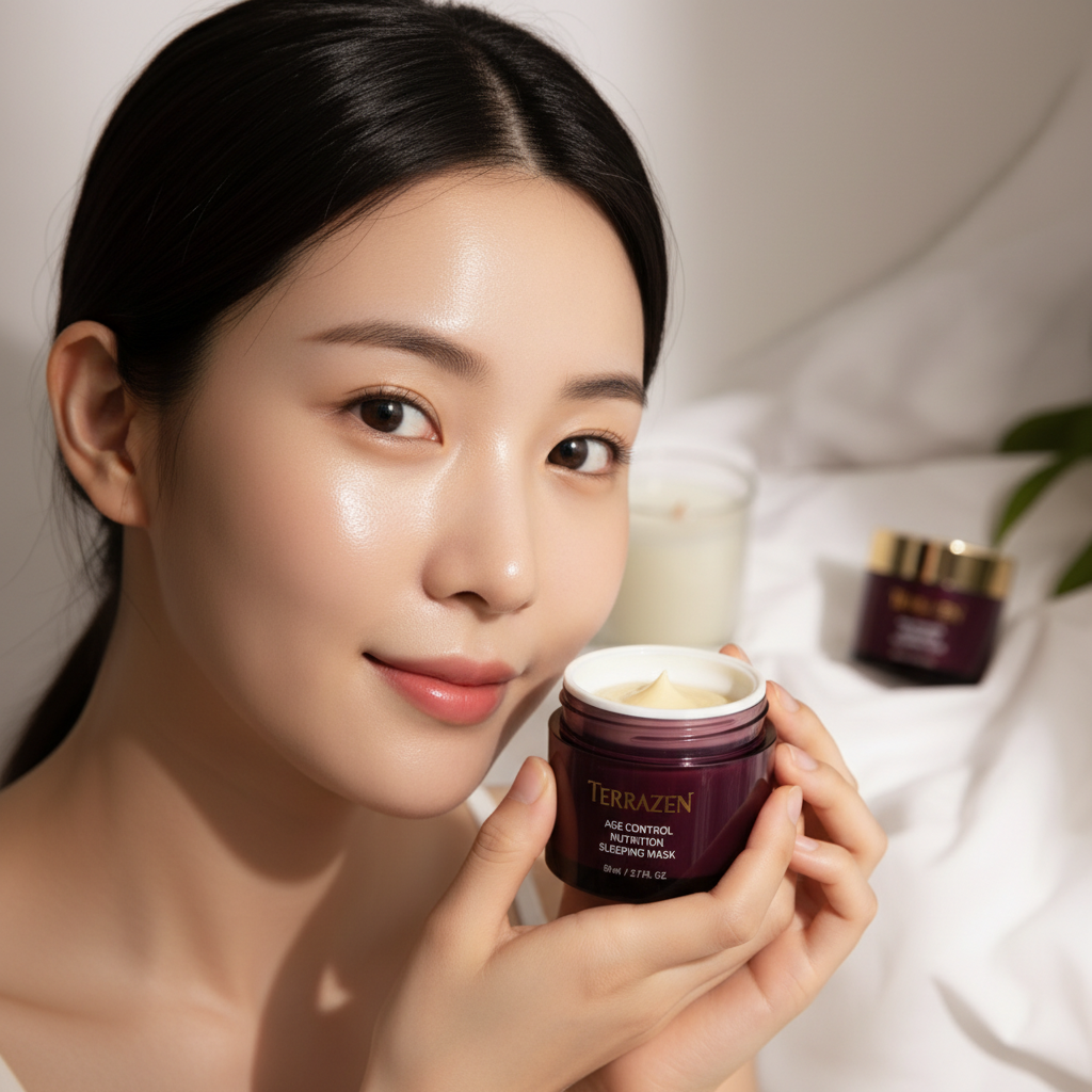 TERRAZEN - AGE CONTROL NUTRITION SLEEPING MASK - Regenerační protivrásková noční pleťová maska proti stárnutí pleti 80 ml