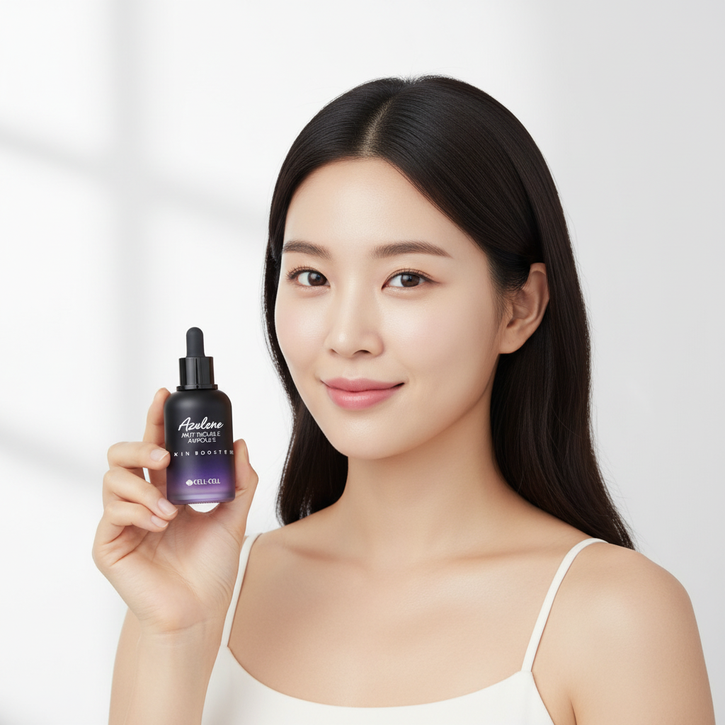 CELL BY CELL - AZULENE ANTI TROUBLE AMPOULE SKIN BOOSTER - Sérum pro zklidnění aknózní pleti a redukci nedokonalostí 50 ml