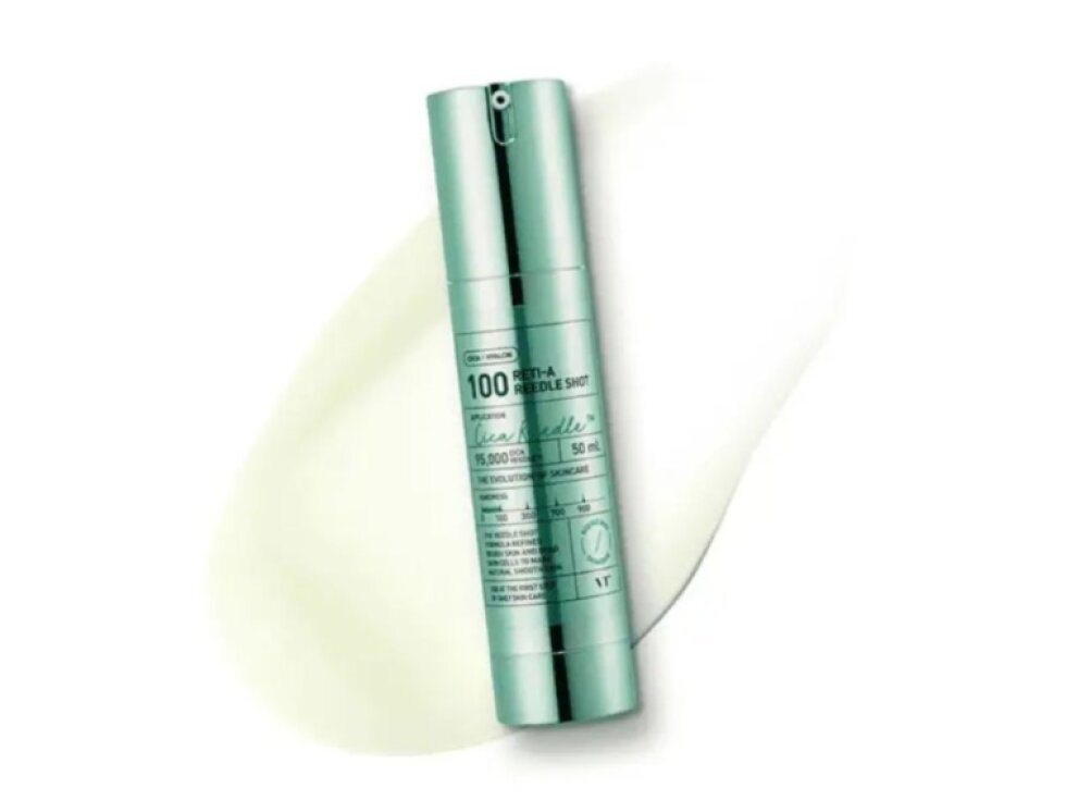 VT - RETI-A REEDLE SHOT 100 - Noční sérum s retinolem, bakuchiolem a technologií mikrojehliček 50 ml