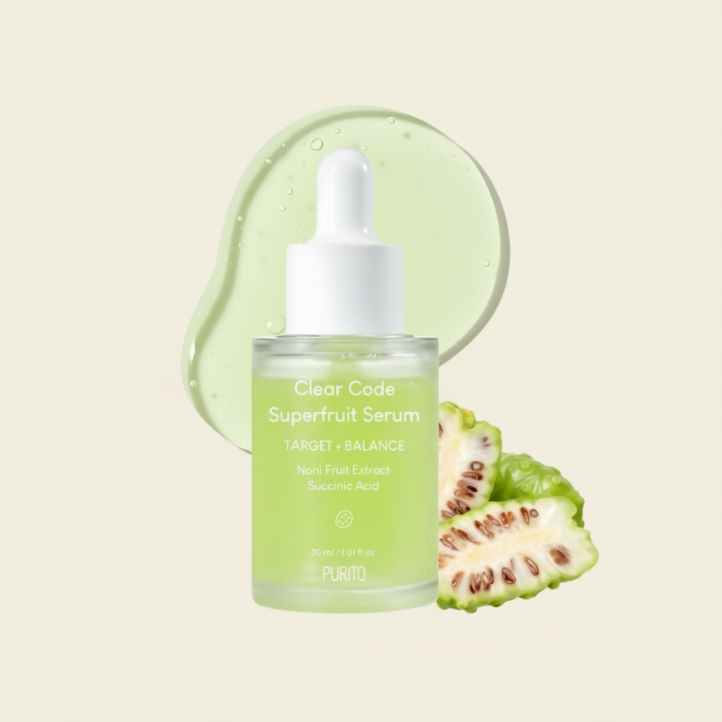 PURITO SEOUL - CLEAR CODE SUPERFRUIT SERUM - Čisticí a zklidňující sérum pro problematickou a citlivou pleť 30 ml