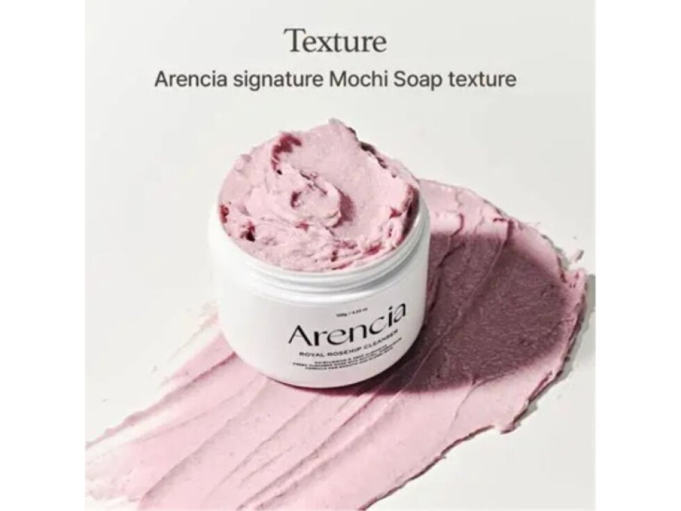 ARENCIA - FRESH ROSEHIP RICE MOCHI CLEANSER - Jemný čistící mochi gel s šípkem a rýží 120 g