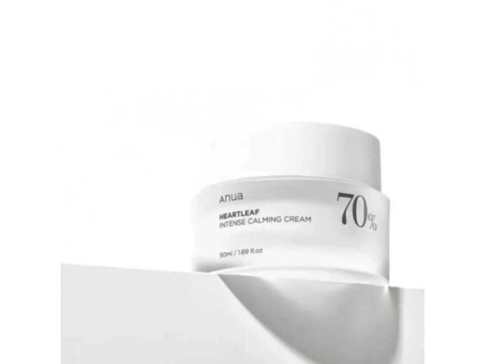 ANUA - HEARTLEAF 70% INTENSE CALMING CREAM - Intenzivně zklidňující pleťový krém s 70% extraktem z houttuynie srdčité 50 ml