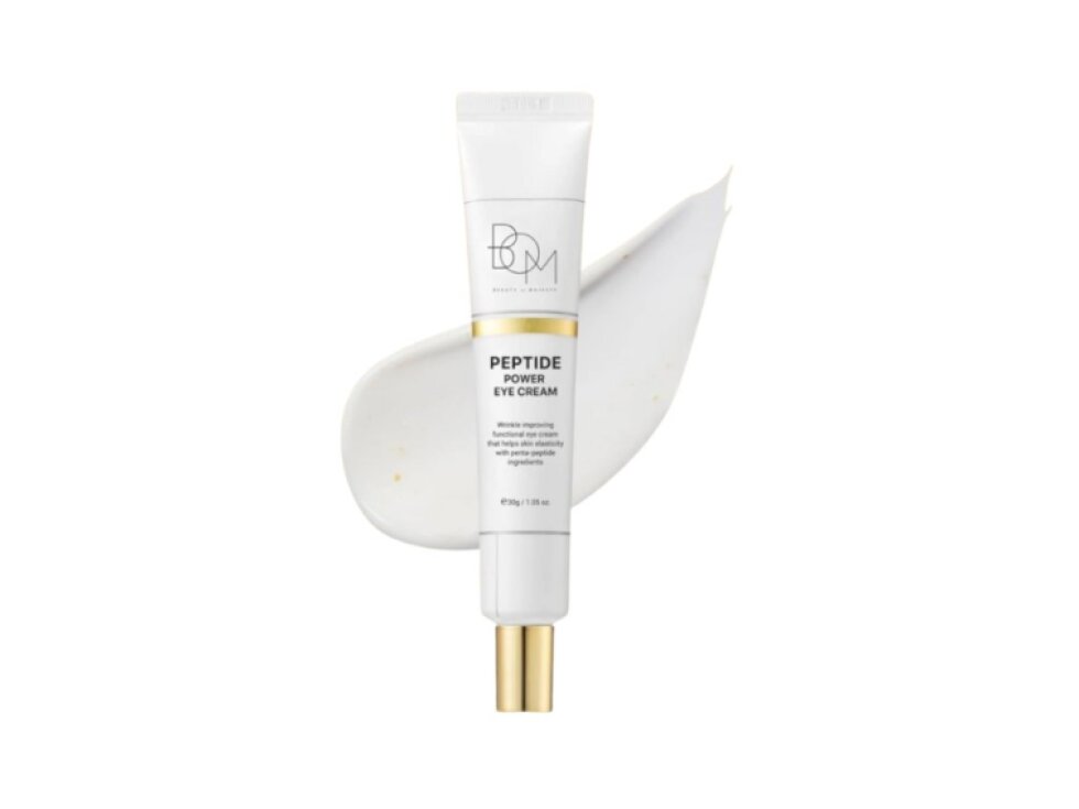 B.O.M. - PEPTIDE POWER EYE CREAM - Luxusní protivráskový oční krém s peptidy a 24k zlatem 30 g