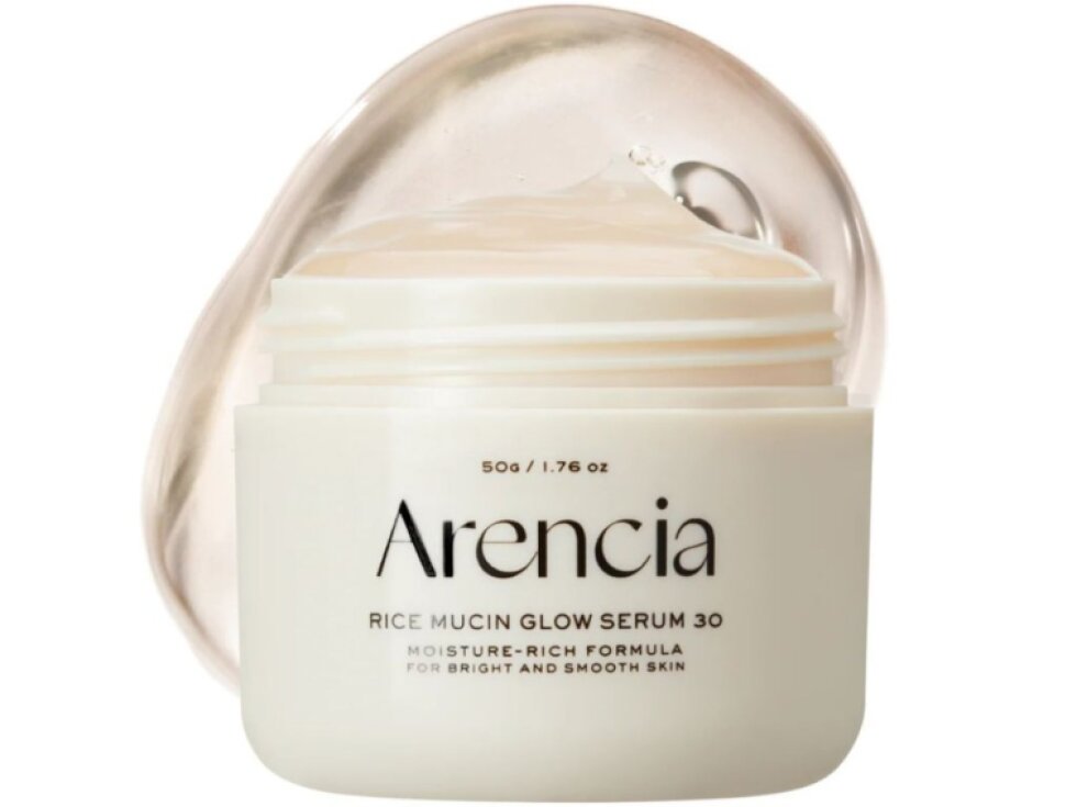 ARENCIA - RICE MUCIN GLOW SERUM 30 - Rozjasňující a hydratační glow sérum s fermentovanou rýží 50 ml