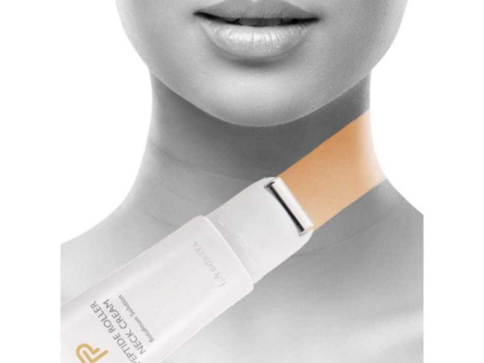LA BONITA - PEPTIDE ROLLER NECK CREAM BOTULINUM SOLUTION - Luxusní krém na krk a dekolt s botulinovým peptidovým komplexem a masážním rollerem 50 ml