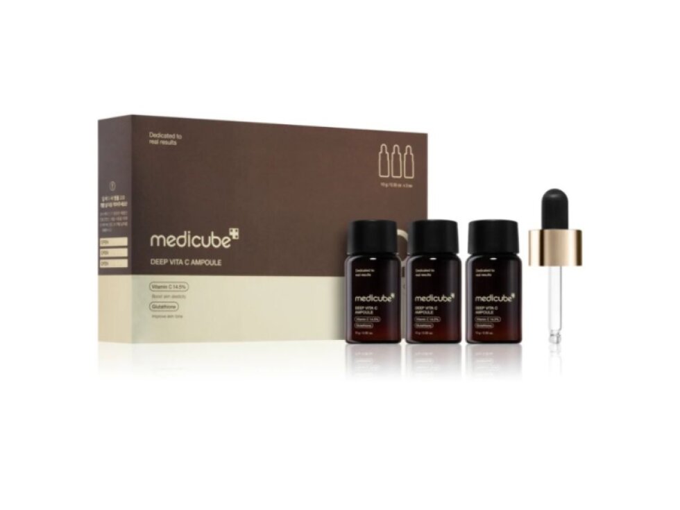 MEDICUBE - DEEP VITA C AMPOULE 2.0 - Intenzivní rozjasňující sérum s vysokou koncentrací vitamínu C 3 x 10 g