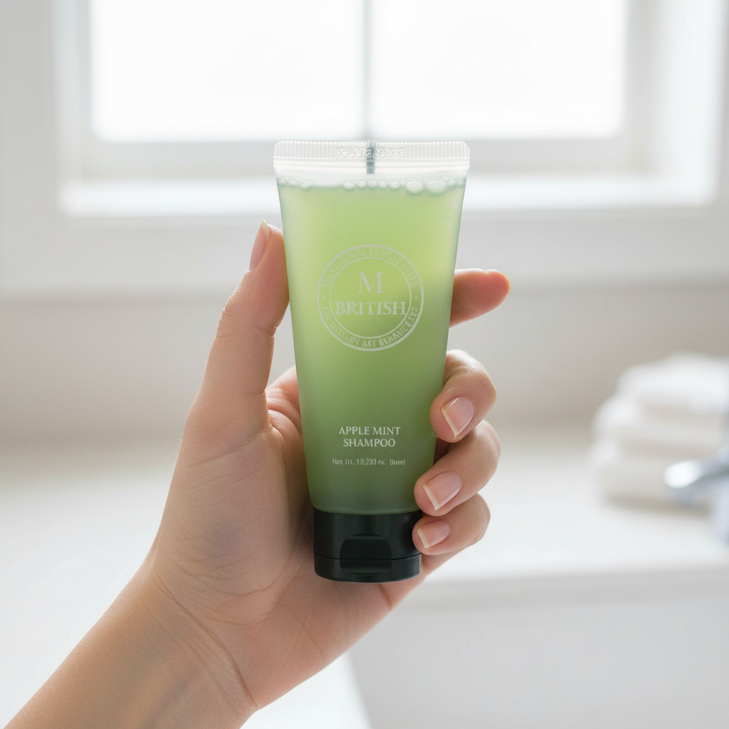 British M - Apple Mint Cooling Shampoo - Korejský chladivý šampon na mastnou pokožku hlavy a lupy 60 ml